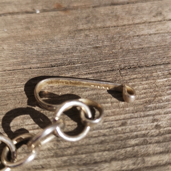 Vintage Alpaca silver and glass necklace - Picture 3 of 5